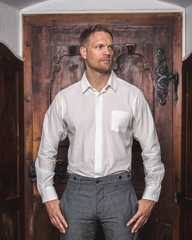 Pike Brothers 1947 Albatros Shirt white chambray Osterangebot