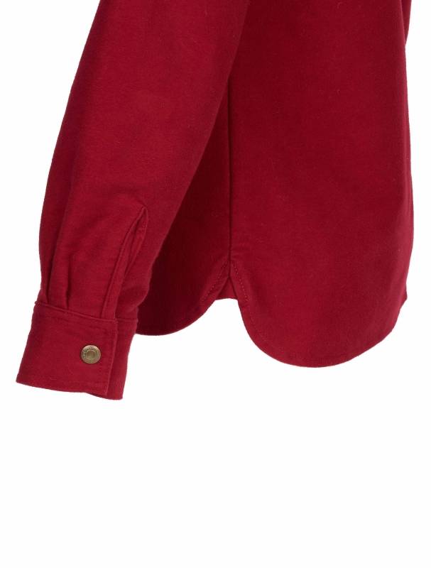 Pike Brothers 1943 CPO Shirt Moleskin dark red Große Rabatte
