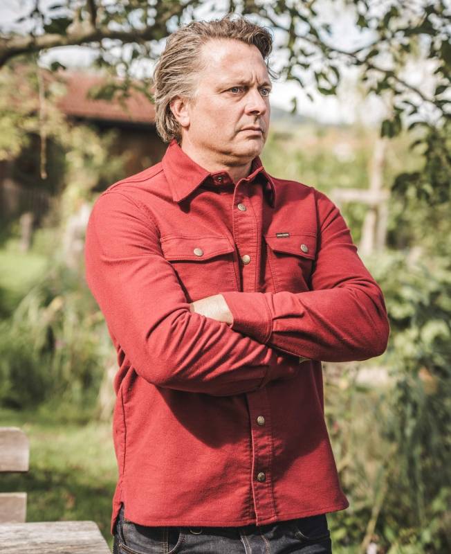 Pike Brothers 1943 CPO Shirt Moleskin dark red Große Rabatte