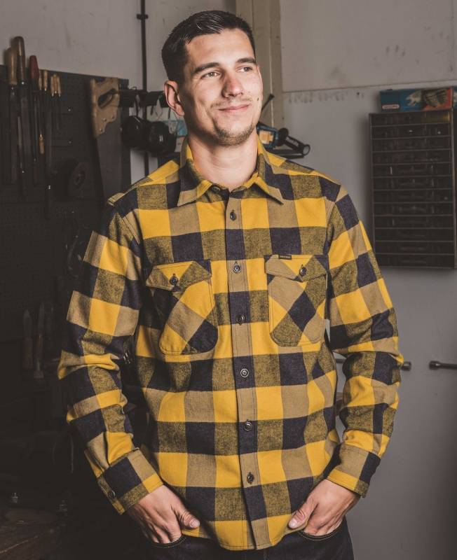 Pike Brothers 1943 CPO Shirt Buffalo yellow flannel Letzter Tag