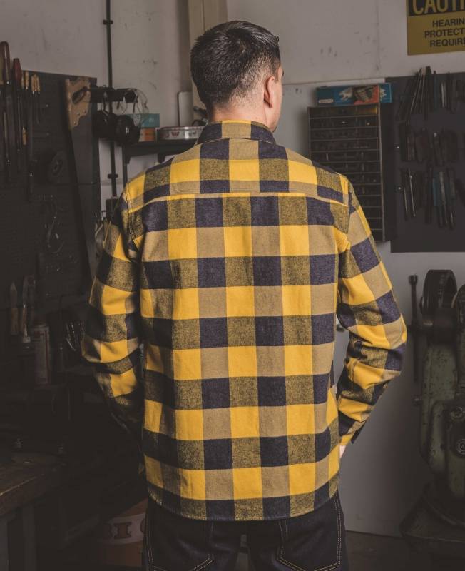 Pike Brothers 1943 CPO Shirt Buffalo yellow flannel Letzter Tag