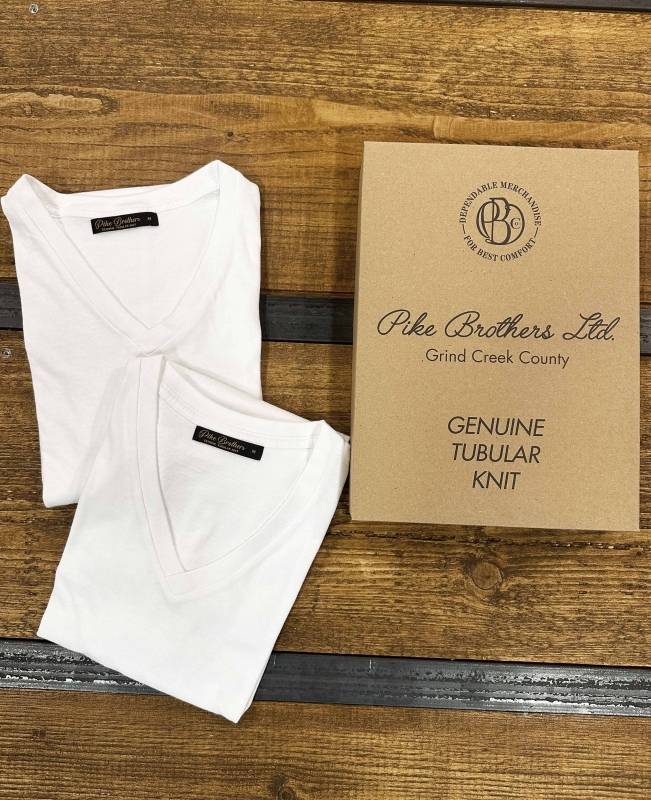 Pike Brothers 1965 V-Neck Set white Clearance-Verkauf