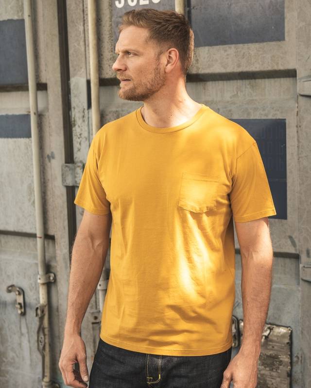 Pike Brothers 1971 Pocket Tee Baja yellow 50% Rabatt für begrenzte Zeit