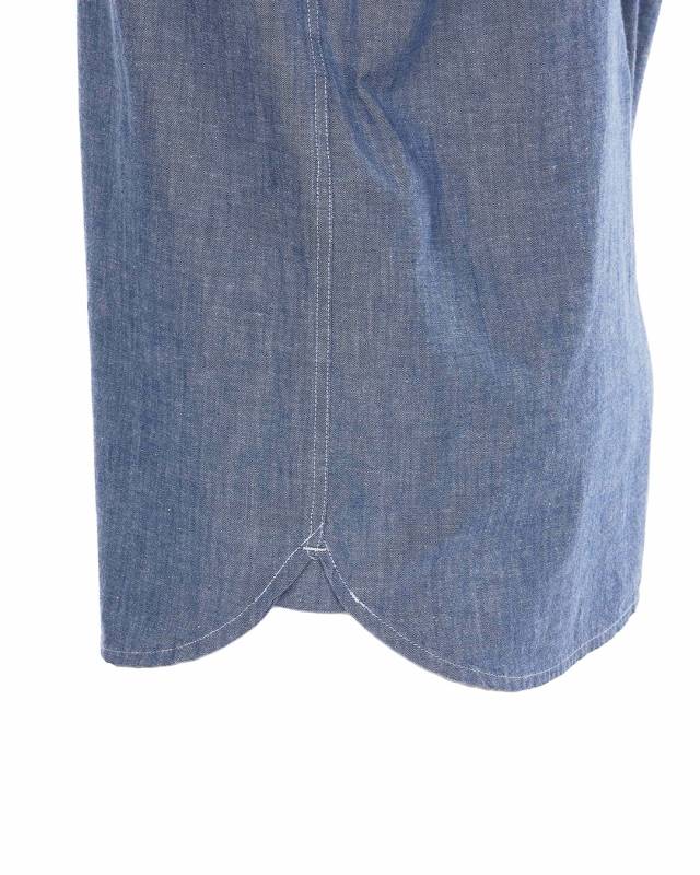 Pike Brothers 1937 Roamer Shirt Short sleeve blue chambray Begrenztes Angebot