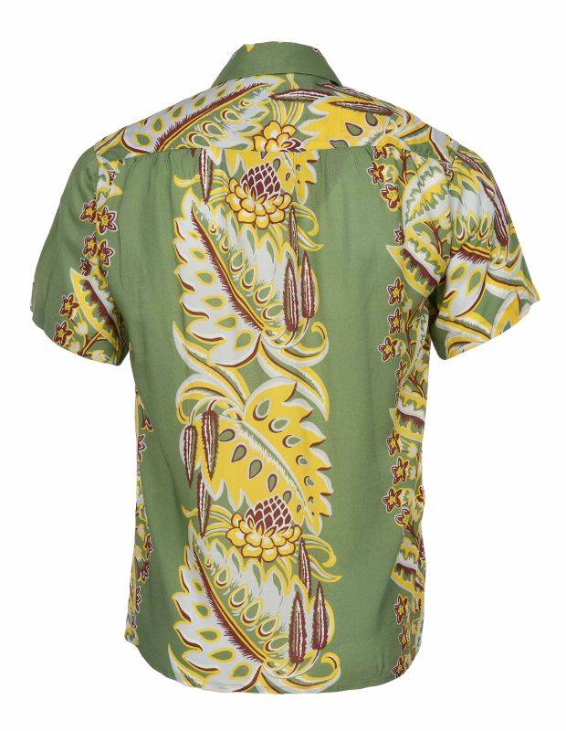 Pike Brothers 1947 Albert Shirt Short Sleeve Lanai green Valentinstagsangebot