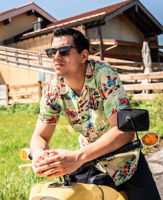 Pike Brothers 1947 Albert Shirt Short Sleeve Palima green Lagerräumung