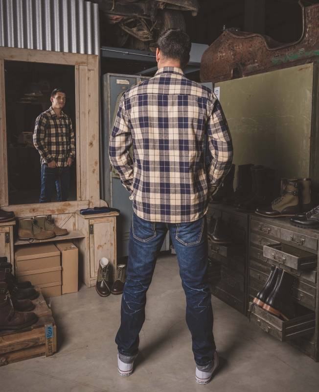 Pike Brothers 1937 Roamer Shirt blue flannel Saisonale Angebote