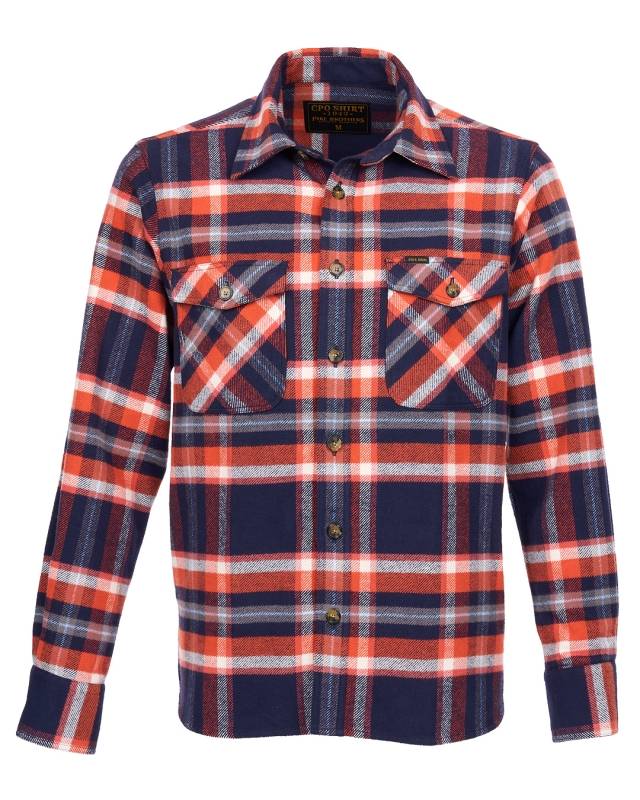 Pike Brothers 1943 CPO Shirt Barrow blue Kostenlose Rückgabe