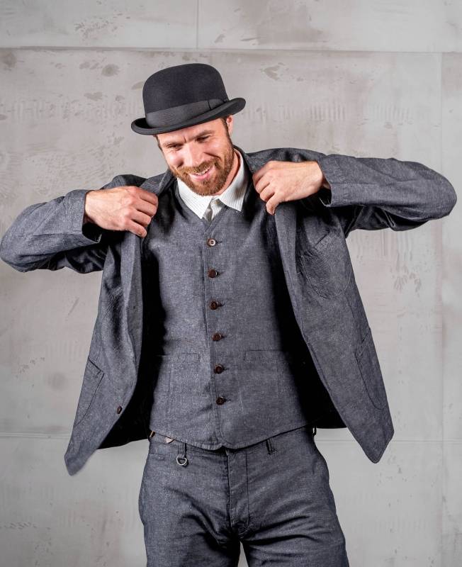 Pike Brothers 1921 Bowler Hat grey Begrenzt auf 3 Tage