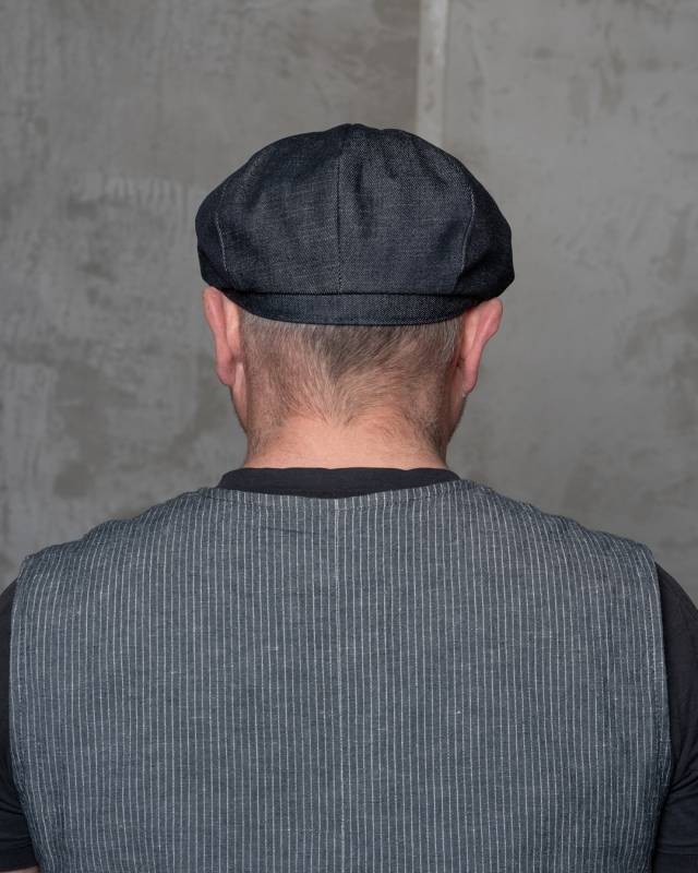 Pike Brothers 1928 Newsboy Cap 15oz indigo Auslauf