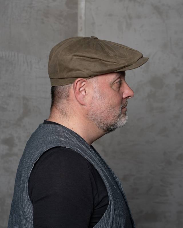 Pike Brothers 1928 Newsboy Cap Lundo olive Begrenztes Angebot