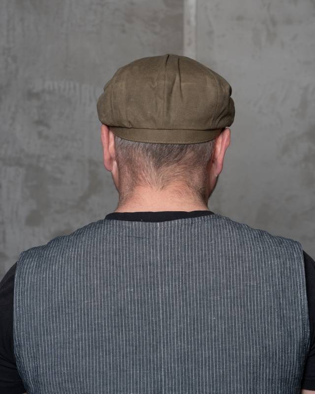 Pike Brothers 1928 Newsboy Cap Lundo olive Begrenztes Angebot