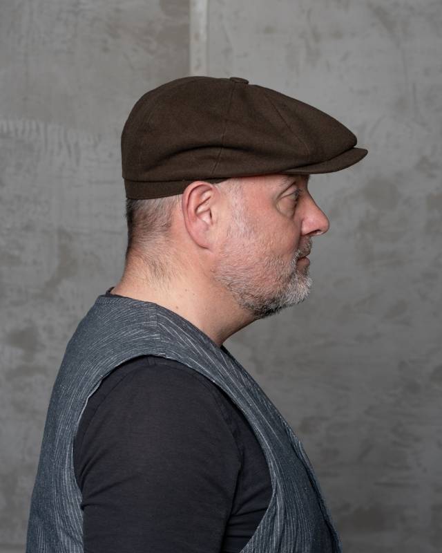 Pike Brothers 1928 Newsboy Cap Moleskin soil brown Muttertagsangebot