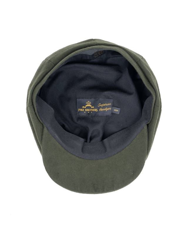 Pike Brothers 1928 Newsboy Cap Moleskin moss Vatertagsangebot