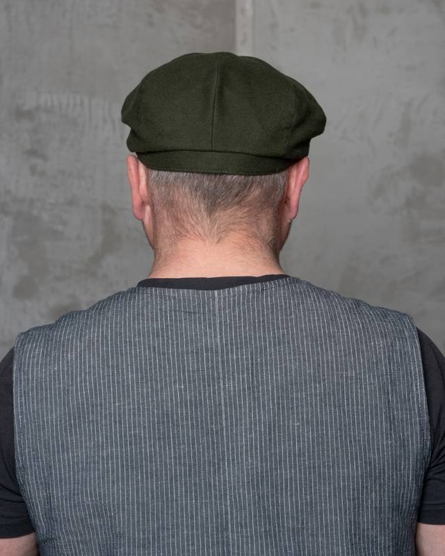 Pike Brothers 1928 Newsboy Cap Moleskin moss Vatertagsangebot
