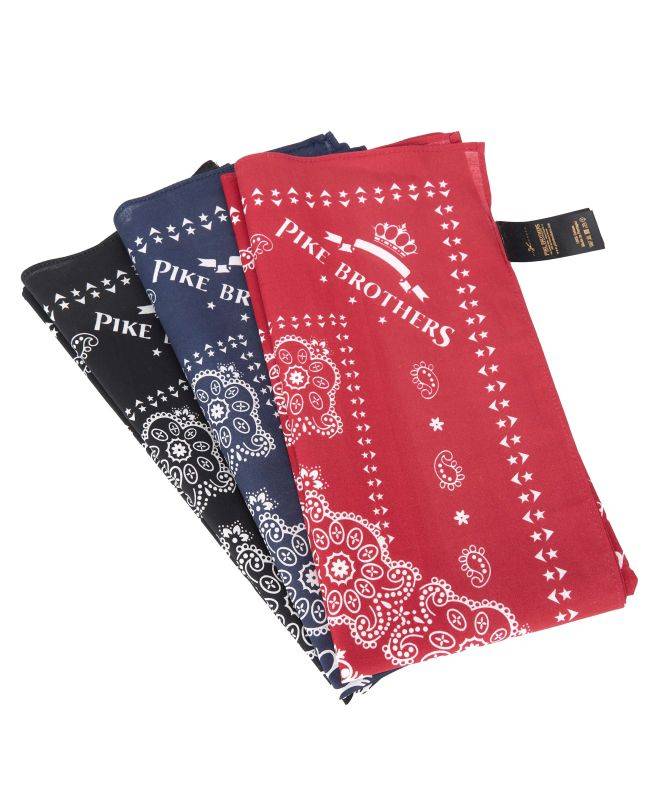 Pike Brothers 1947 Logo Bandana red VIP-Rabatte