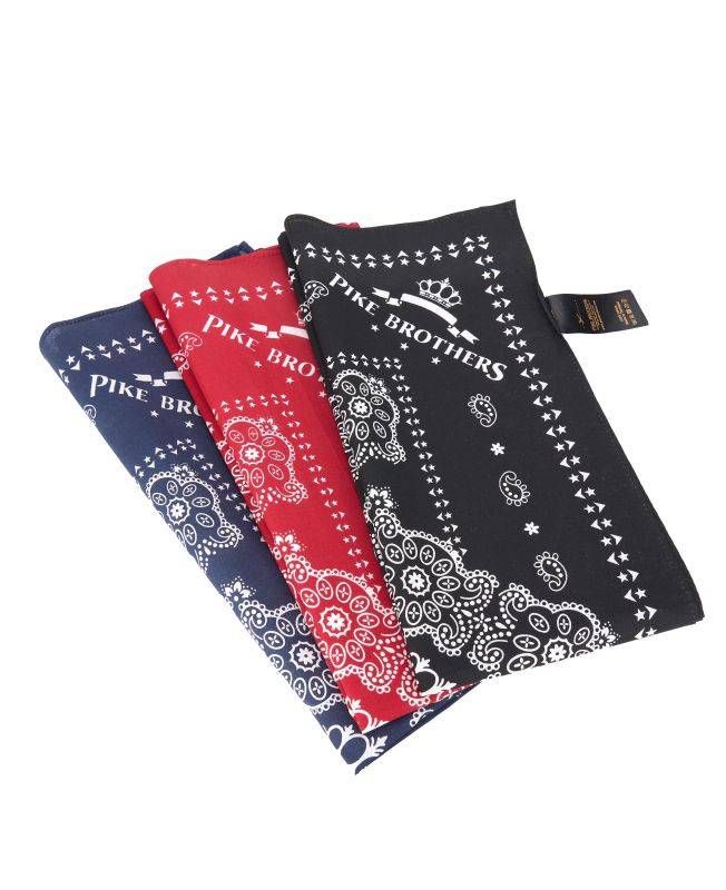 Pike Brothers 1947 Logo Bandana black Tiefpreis