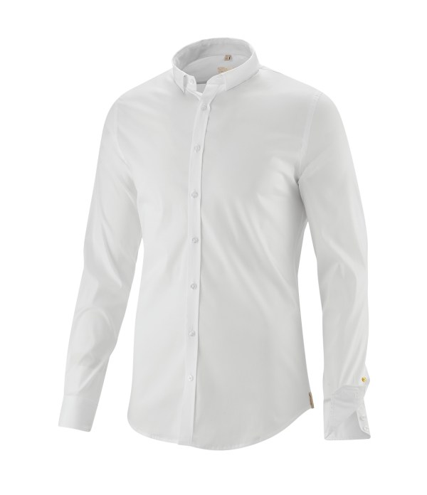 Q1 Manufaktur Q1 Hemd SANDRO Superior Stretch in weiß Standard Hemdlänge Hotsell