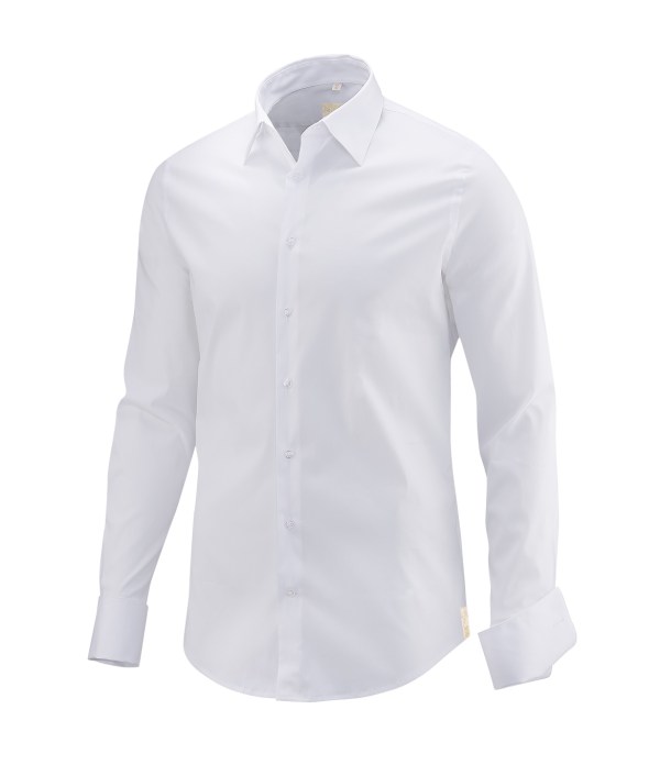 Q1 Manufaktur Q1 Hemd MARIO in Weiß in Superior Stretch Standard Hemdlänge Großer Ausverkauf