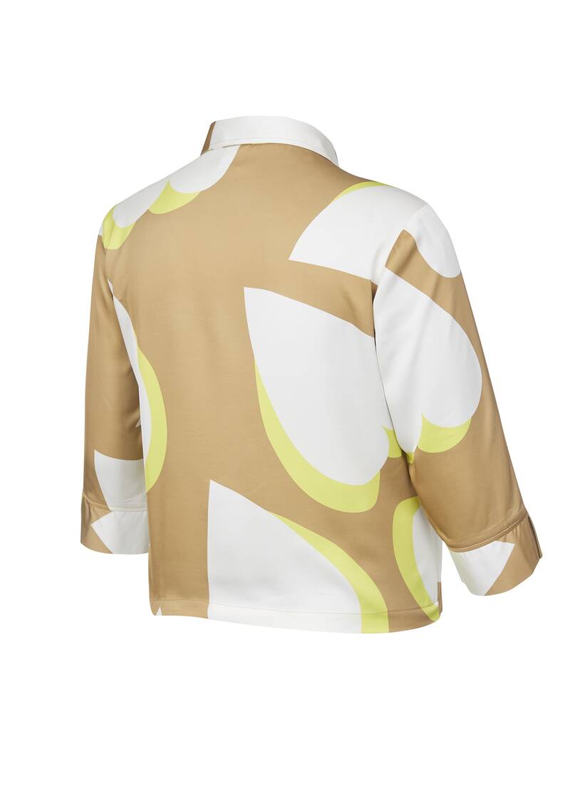 ROCK YOUR CURVES by Angelina Long Sleeves shirt in Beige/WeißArtikelnummer RYC-LCAK-0668-050 Auslauf