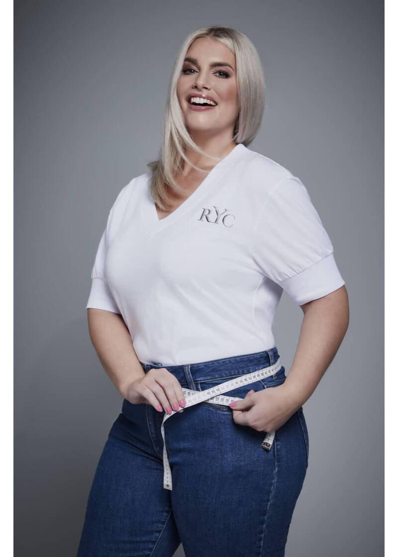 ROCK YOUR CURVES by Angelina T-Shirt in WeißArtikelnummer RYC-LCAK-0662-001 Günstiger Verkauf