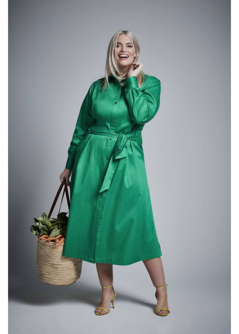 ROCK YOUR CURVES by Angelina Blusenkleid in GrünArtikelnummer RYC-LCAK-0459-650 Flash Sale