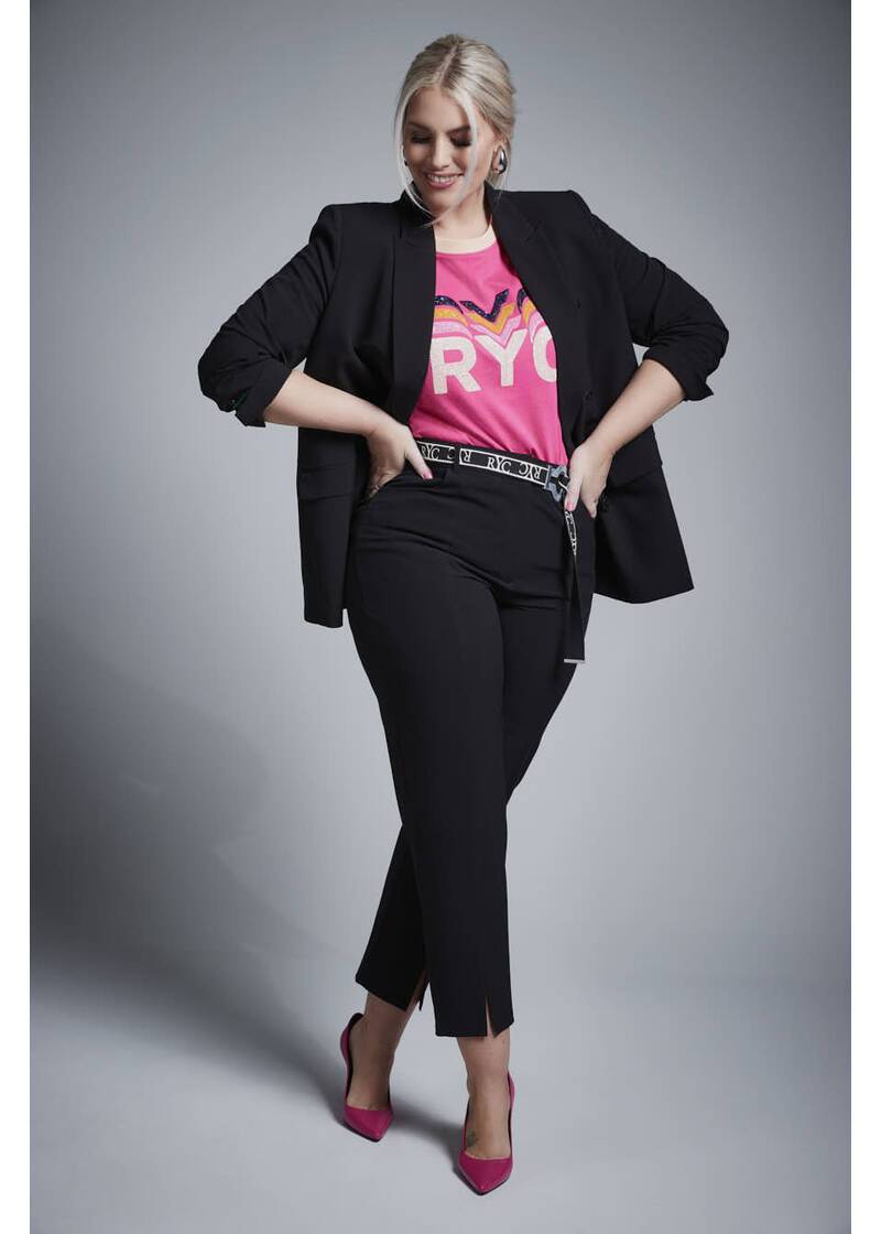 ROCK YOUR CURVES by Angelina Blazer in BlackArtikelnummer RYC-LCAK-0346-901 Preisnachlass