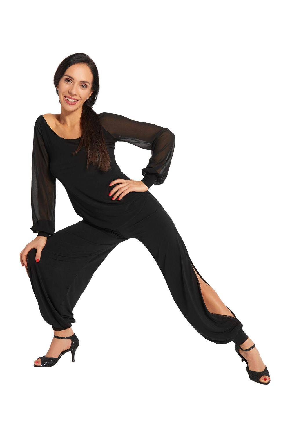 Rumpf Damen Tango-Hose mit Schlitz LISBONA RU5733 Blitzverkäufe