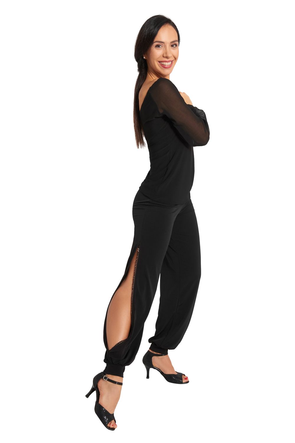 Rumpf Long-Shirt mit Chiffon-Ärmel CANNES RU5514 Rabatt