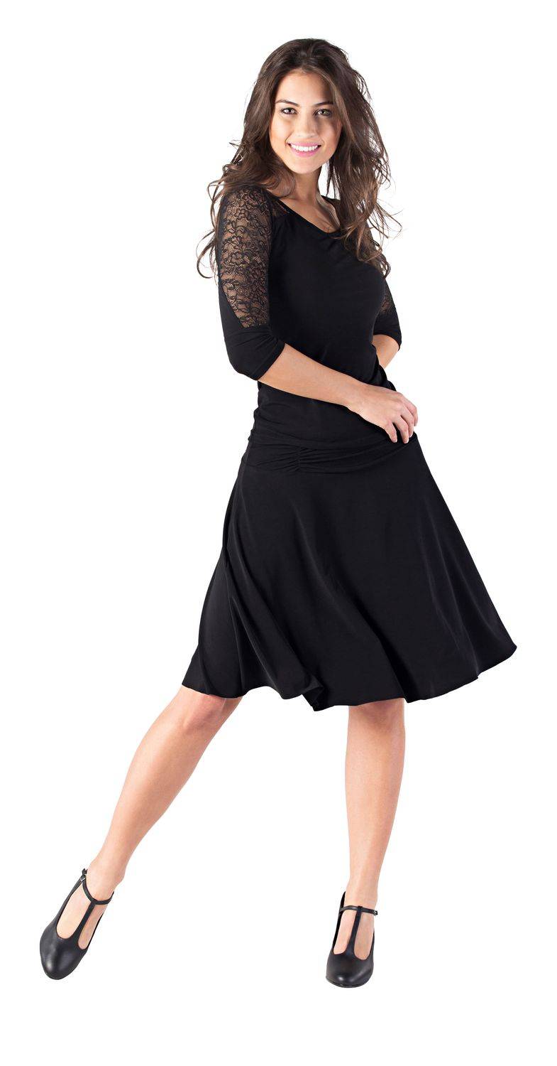 Rumpf So Danca Damen Tanzshirt E10987 Im Verkauf