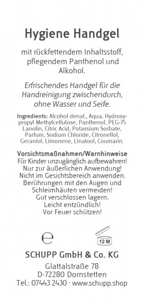 Schupp SCHUPP Hygiene Handgel Saisonale Angebote