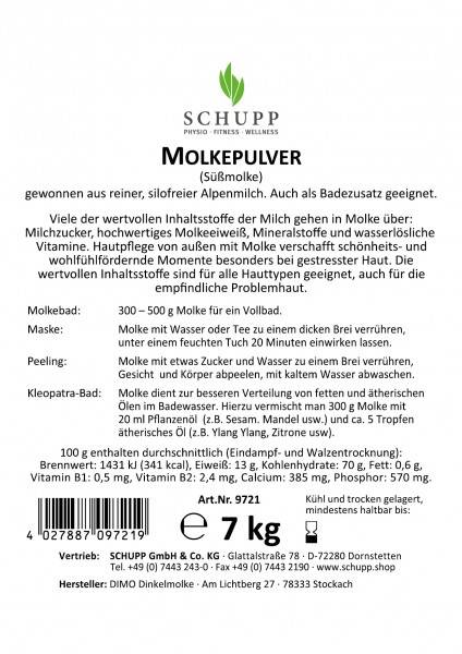 Schupp Molkepulver (Süßmolke) Cyber Monday
