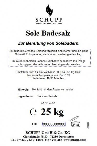 Schupp Sole-Badesalz 25kg Osterangebot