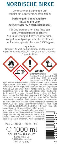Schupp Sauna- und Dampfbadessenz Nordische Birke Sonderangebot der Fabrik