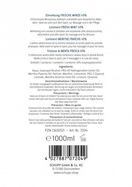 Schupp Einreibung Frische Minze 45% Clearance-Verkauf