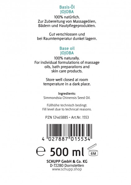 Schupp Basis-Öl Jojoba Sonderangebot
