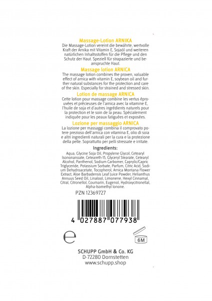 Schupp Massage-Lotion Arnika Osterangebot