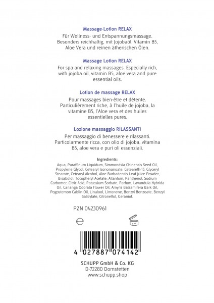 Schupp Massage-Lotion Relax Blitzangebot
