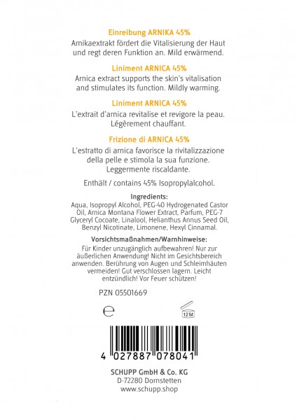 Schupp Einreibung Arnika 45% Saisonale Angebote