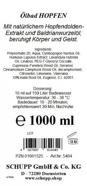 Schupp Ölbad Hopfen Tiefpreis