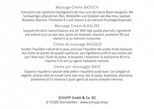 Schupp Massage-Creme Basisch Zeitbegrenzte Promotion
