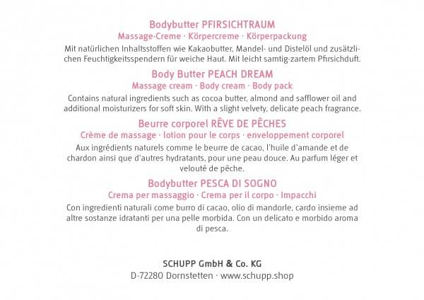 Schupp Bodybutter Pfirsichtraum Sonderangebot der Fabrik