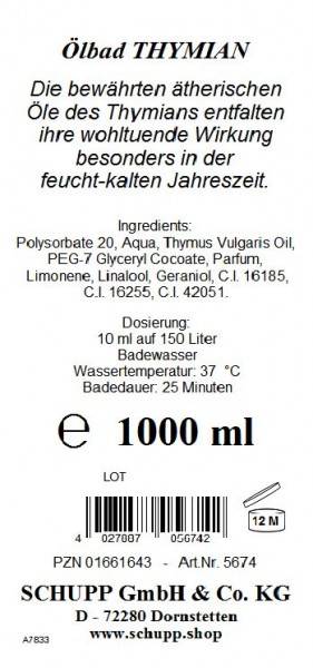 Schupp Ölbad Thymian Bis zu 55% Rabatt