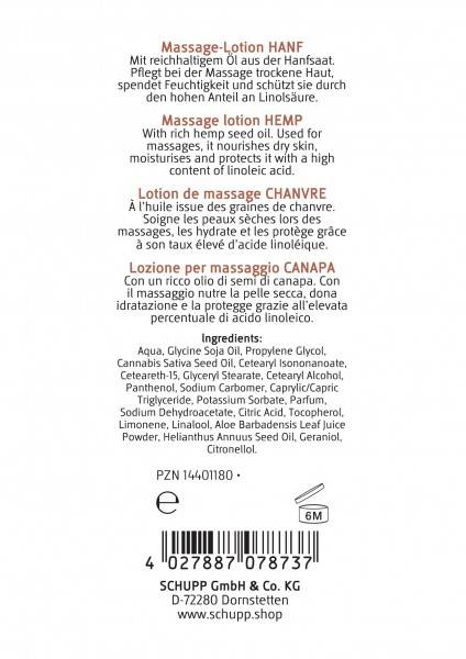 Schupp Massage-Lotion Hanf Hotsell