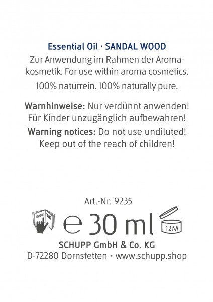 Schupp Ätherisches Öl Sandelholz Neueste Stile