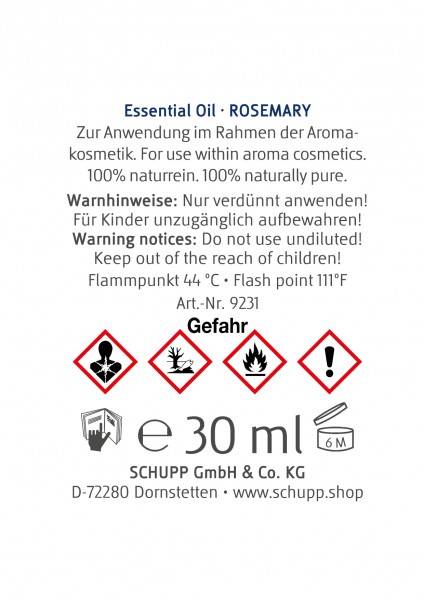 Schupp Ätherisches Öl Rosmarin Vierteljährliche Förderung