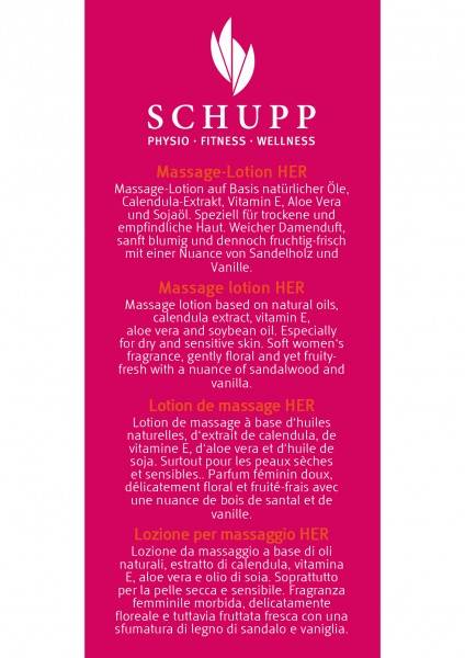 Schupp Massage-Lotion 4 Her Blitzverkäufe
