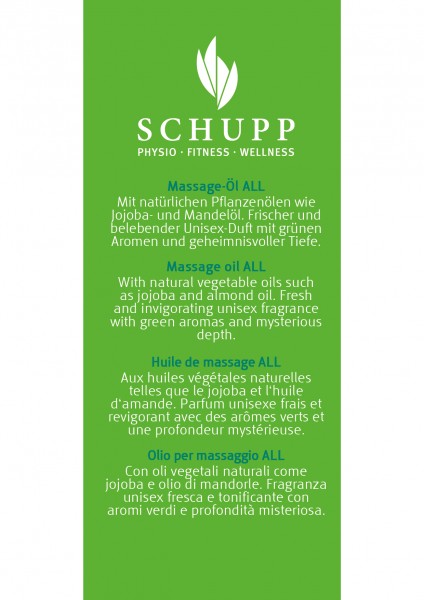 Schupp Massage-Öl 4 All Fabrik Onlineshop