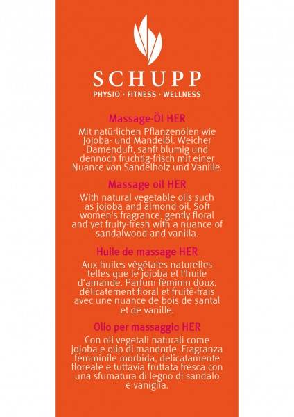 Schupp Massage-Öl 4 Her Sonderangebot
