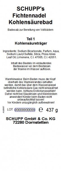 Schupp Fichtennadel-Kohlensäurebad Black Friday Preise